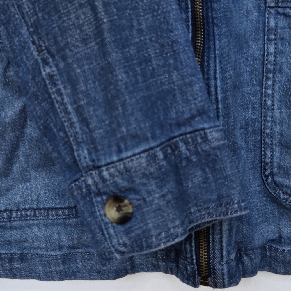 Sonoma Zip Up Jean Jacket Size-L - Picture 6 of 10